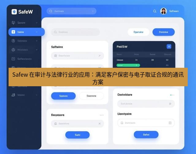 safew下载 Safew 在审计与法律行业的应用：满足客户保密与电子取证合规的通讯方案