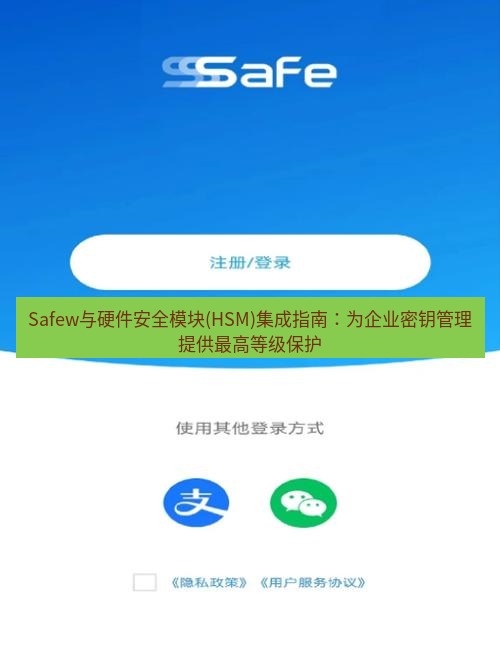 safew下载 Safew与硬件安全模块(HSM)集成指南：为企业密钥管理提供最高等级保护