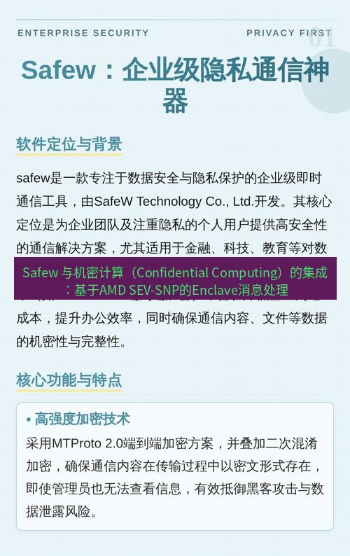 safew下载 Safew 与机密计算（Confidential Computing）的集成：基于AMD SEV-SNP的Enclave消息处理