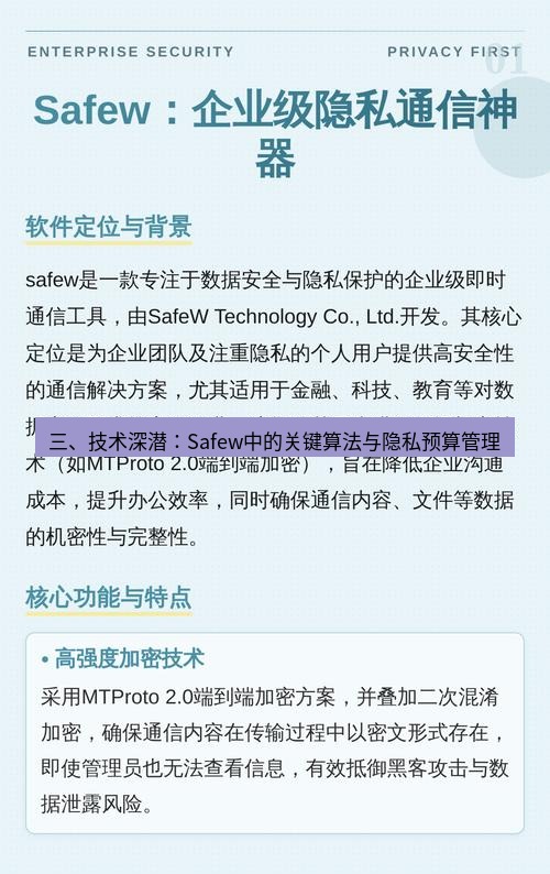 safew下载 三、技术深潜：Safew中的关键算法与隐私预算管理