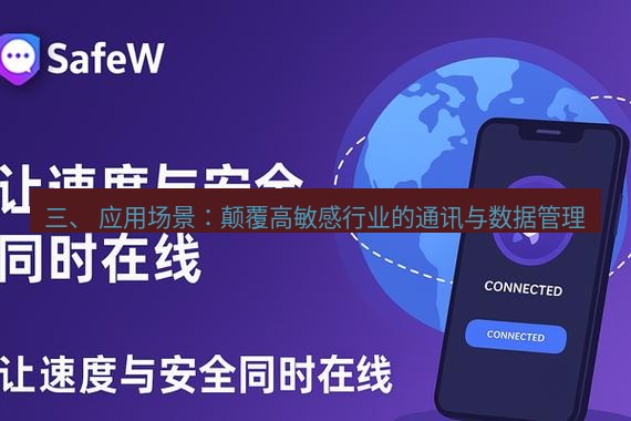 safew下载 三、 应用场景：颠覆高敏感行业的通讯与数据管理