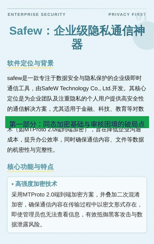 safew下载 第一部分：同态加密基础与审核困境的破局点